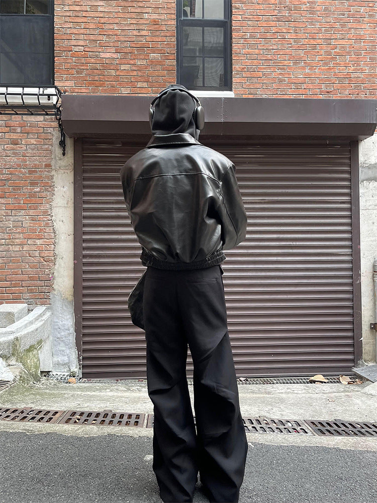 Nouveau pantalon cleanfit design de niche, plis décontractés, jambes larges